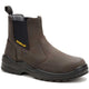 Cat Men's Striver Steel Toe Waterproof Slip Resistant Chelsea Work Boot - Brown - P91758 5 / Medium / Brown - Overlook Boots