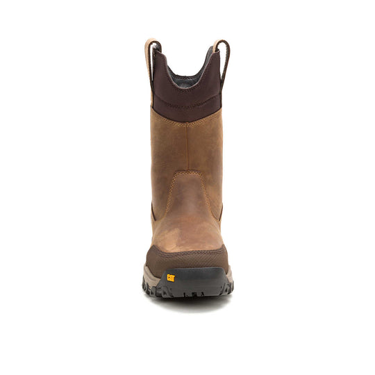 Cat Men's Threshold Rebound Steel Toe Waterproof Pull-On Work Boot - Bison - P91772 - Overlook Boots