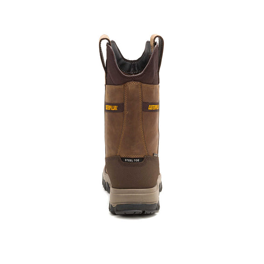 Cat Men's Threshold Rebound Steel Toe Waterproof Pull-On Work Boot - Bison - P91772 - Overlook Boots