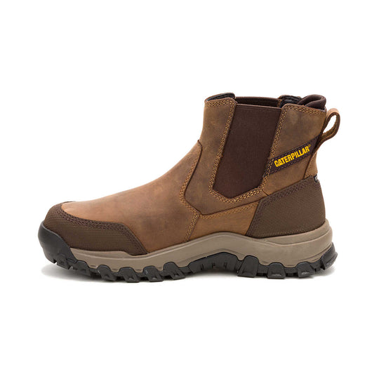 Cat Men's Threshold Rebound Steel Toe Waterproof Chelsea Work Boot - Bison - P91783 - Overlook Boots