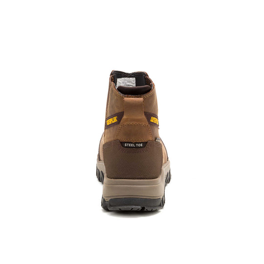 Cat Men's Threshold Rebound Steel Toe Waterproof Chelsea Work Boot - Bison - P91783 - Overlook Boots