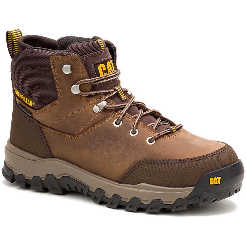 Cat Men's Threshold Rebound Steel Toe Waterproof Hiker Work Boot - Bison - P91784 7 / Medium / Bison - Overlook Boots