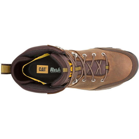 Cat Men's Threshold Rebound Steel Toe Waterproof Hiker Work Boot - Bison - P91784 - Overlook Boots