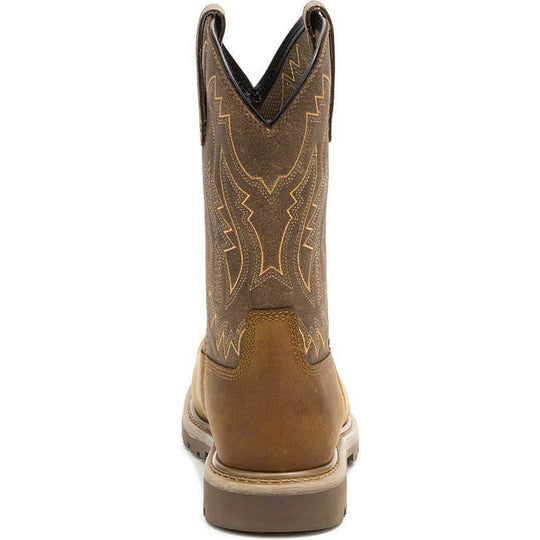Cat Men's Colorado Frontier Steel Toe Slip Resistant Western Boot - Beaned - P91797 - Overlook Boots