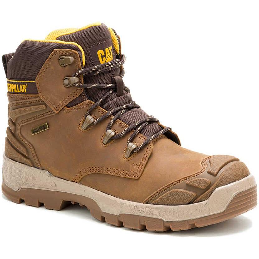 Cat Men's Striver XL Steel Toe Waterproof Lace Up Work Boot - Pyramid - P91816 6 / Medium / Pyramid - Overlook Boots