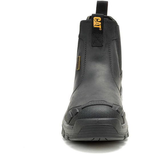 Cat Men's Striver XL Steel Toe Waterproof Chelsea Work Boot - Black - P91818 - Overlook Boots