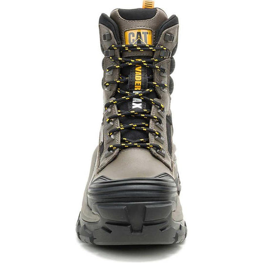 Cat Men's Invader Max 8" Comp Toe Waterproof Thinsulate Work Boot - Gargoyle - P91822 - Overlook Boots