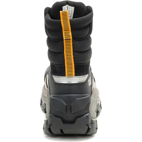 Cat Men's Invader Max 8" Comp Toe Waterproof Thinsulate Work Boot - Gargoyle - P91822 - Overlook Boots