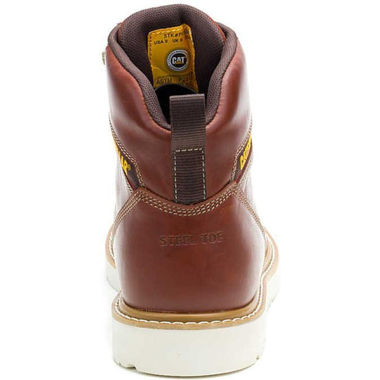 Cat Men's Reclaimer Steel Toe Waterproof Slip Resistant Wedge Work Boot - Sudan Brown - P91835 - Overlook Boots
