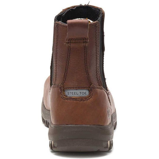 Cat Women's Abbey Steel Toe Waterproof Slip Resistant Work Boot - Butterscotch - P91027 - Overlook Boots
