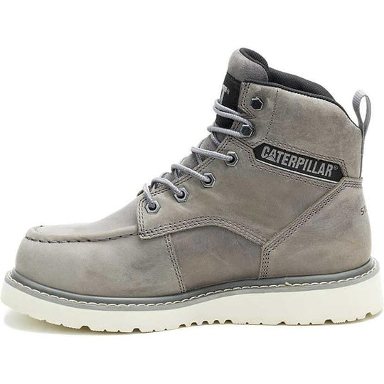 Cat Women's Reclaimer Steel Toe Waterproof Wedge Work Boot - Frost Grey - P91837 - Overlook Boots