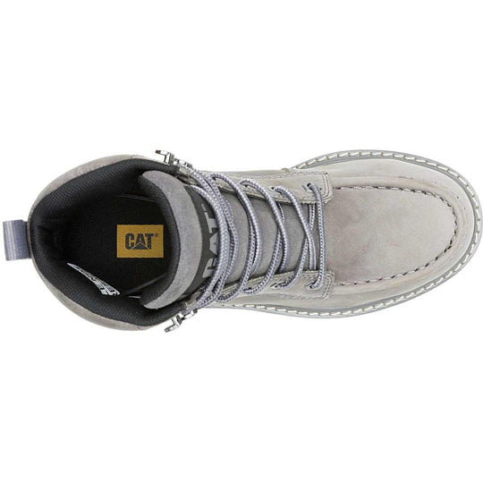 Cat Women's Reclaimer Steel Toe Waterproof Wedge Work Boot - Frost Grey - P91837 - Overlook Boots
