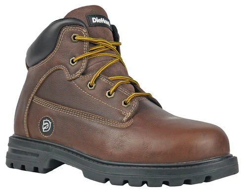 DieHard Men's Charger V2 Soft Toe Waterproof Slip Resistant Work Boot - Brown - DH60886 6 / Medium / Brown - Overlook Boots