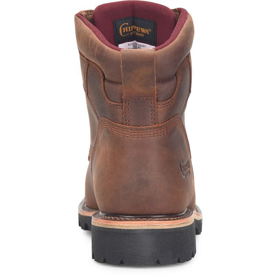 Chippewa Men's Super DNA 6" Steel Toe WP Lace Up Work Boot - Walnut - 59207 - Overlook Boots