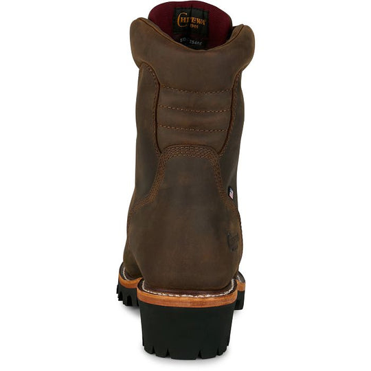 Chippewa Men's Super Logger 9" WP Insulated Soft Toe Logger Boot - Brown - SL5408 - Overlook Boots