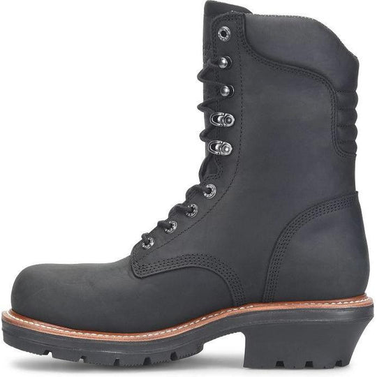 Chippewa Men's Thunderstruck 9" Composite Toe Waterproof 400G Insulated Logger Work Boot - Black - TH1021 - Overlook Boots