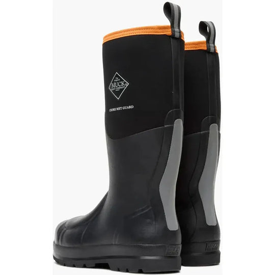Muck Men's Chore Classic 16" Steel Toe Waterproof MetGuard Work Boot - Black - CHSMETA2 - Overlook Boots