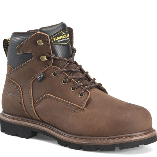 Carolina Men's Gruntz 6" Steel Toe Waterproof Steel Toe Work Boot - Brown - CA3598 8 / Medium / Brown - Overlook Boots
