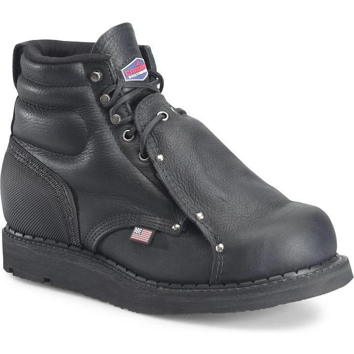Carolina Men's Int 6" Steel Toe Met Guard Wedge Work Boot- Black- CA521 8 / Medium / Black - Overlook Boots