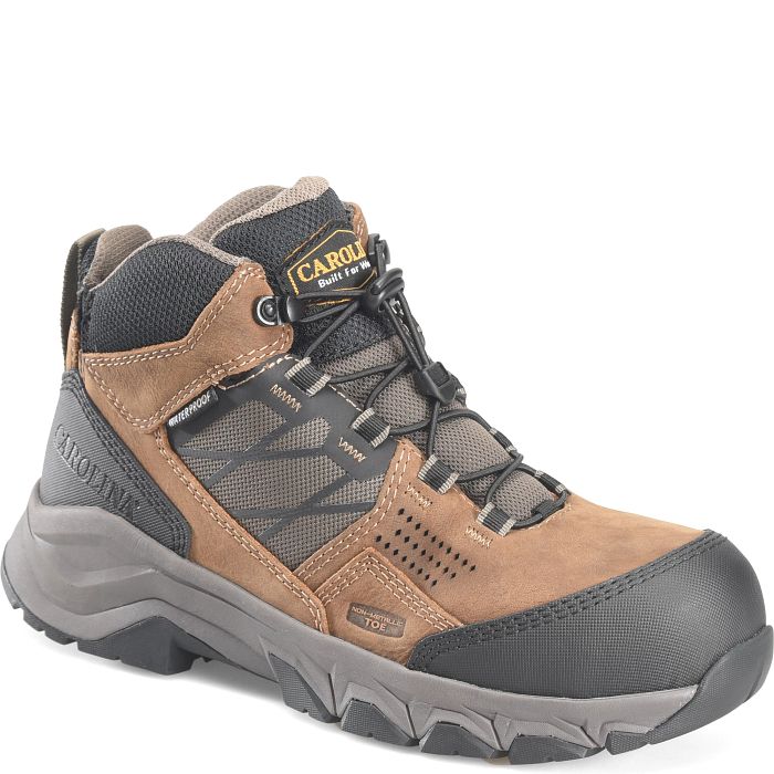 Carolina Men's Ironhide Composite Toe Waterproof Slip Resistant Hiker Work Boot -Tan- CA5553 8 / Medium / Tan - Overlook Boots
