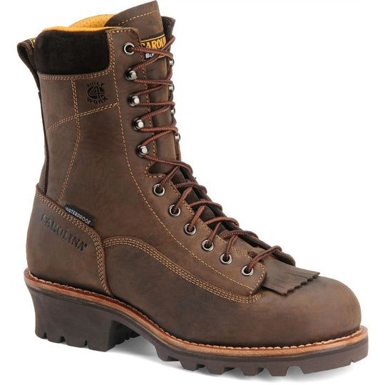 Carolina Men's Birch 8" Waterproof Logger Work Boot - Brown - CA7022 8 / Medium / Brown - Overlook Boots