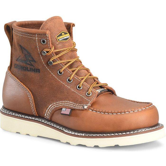 Carolina Men's Union Built Amp 6" Soft Toe Work Boot- Brown- CA7069 8 / Medium / Brown - Overlook Boots