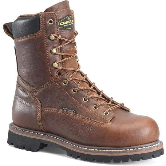Carolina Men's Grind 8" Composite Toe Waterproof Work Boot - Brown - CA8580 - Overlook Boots