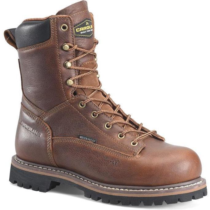 Carolina Men's Grind 8" Composite Toe Waterproof Work Boot - Brown - CA8580 - Overlook Boots