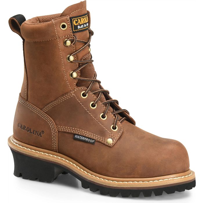 Carolina Women's Elm 8" Composite Toe Waterproof Slip Resistant Work Boot -Brown- CA1435 - Overlook Boots