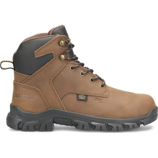 Carolina Men's Gruntz 6" Steel Toe Internal Metguard Work Boot -Brown- CA3594 8 / Medium / Dark Brown - Overlook Boots