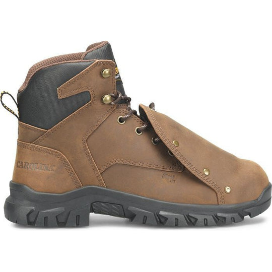 Carolina Men's Gruntz 6" Steel Toe External Metguard Work Boot -Brown- CA3595 8 / Medium / Dark Brown - Overlook Boots