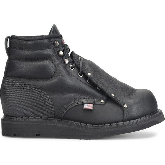 Carolina Men's Int 6" Steel Toe Met Guard Wedge Work Boot- Black- CA521 - Overlook Boots