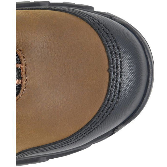 Carolina Men's Gruntz 5" EZ ON Steel Toe Waterproof Hiker Work Boot -Brown- CA3596 - Overlook Boots