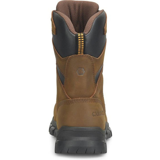 Carolina Men's Gruntz 8" Steel Toe Waterproof Slip Resistant Work Boot -Brown- CA3597 - Overlook Boots