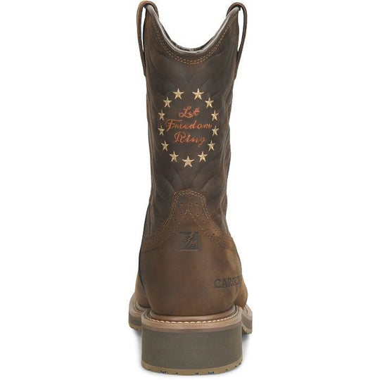 Carolina Men's Pipeline 10" Composite Toe Waterproof Roper Work Boot -Brown- CA8541 - Overlook Boots