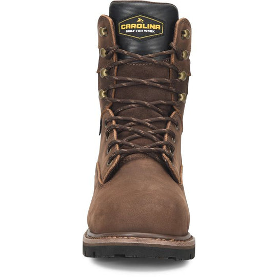 Carolina Men's Gruntz 8" Steel Toe Waterproof Work Boot - Brown - CA3599 - Overlook Boots