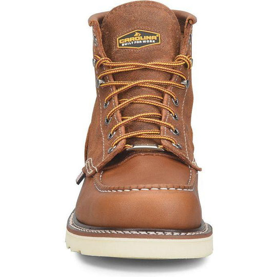 Carolina Men's Union Built Amp 6" Soft Toe Work Boot- Brown- CA7069 - Overlook Boots