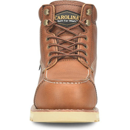 Carolina Men's Staple Gun 6" Carbon Composite Toe Waterproof Work Boot -Tan- CA7570 - Overlook Boots