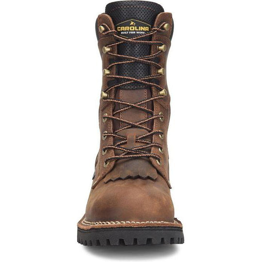Carolina Men's Pitstop 8" Carbon Comp Toe Waterproof Work Boot - Brown - CA8544 - Overlook Boots