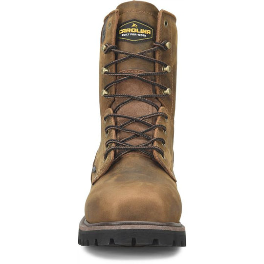 Carolina Men's Judge 8" Composite Toe Waterproof Slip Resistant Work Boot - Brown - CA8621 - Overlook Boots