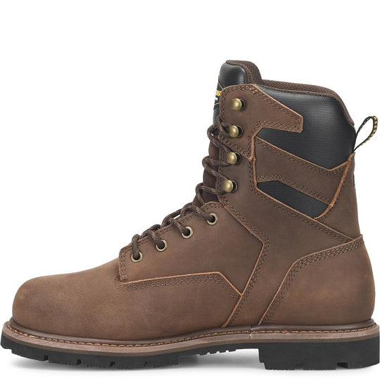 Carolina Men's Gruntz 8" Steel Toe Waterproof Work Boot - Brown - CA3599 - Overlook Boots