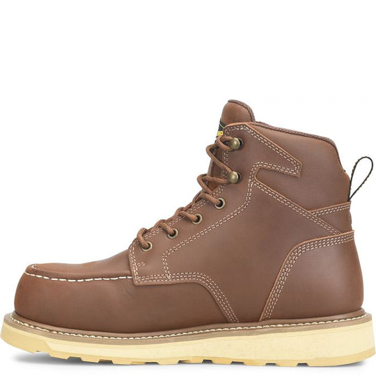 Carolina Men's Gruntz 6" Soft Toe Work Boot - Brown - CA3606 - Overlook Boots