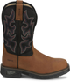 Justin Men's Rigman 11" Waterproof Composite Toe Work Boot - Black - CR4018 - Overlook Boots