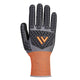 Portwest CT Impact D18 Nitrile Sandy Glove A4 - Gray/Black - 12 Pack - CT46 X-Small / Black - Overlook Boots