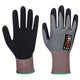 Portwest CT Cut E15 Nitrile Glove A5 - Gray/Black - 12 Pack - CT65 X-Small / Grey - Overlook Boots
