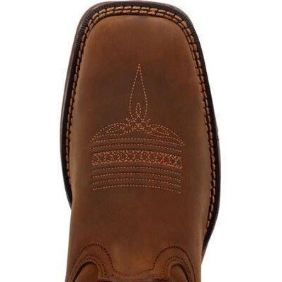 Durango Men's Rebel 12"  Soft Toe Pull On Western Classic Boot- Brown- DB4443  - Overlook Boots