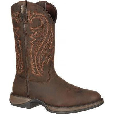 Durango Men's Rebel 12" Soft Toe Round Toe Pull-On Western Boot - Chocolate - DB5464 8 / Medium / Chocolate - Overlook Boots