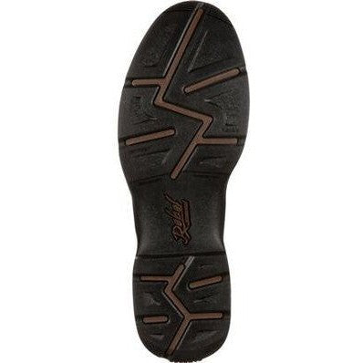 Durango Men's Rebel 12" Soft Toe Round Toe Saddle Western Boot - Brown - DB5474 - Overlook Boots