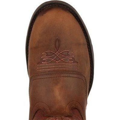 Durango Men's Rebel 12" Soft Toe Round Toe Saddle Western Boot - Brown - DB5474 - Overlook Boots
