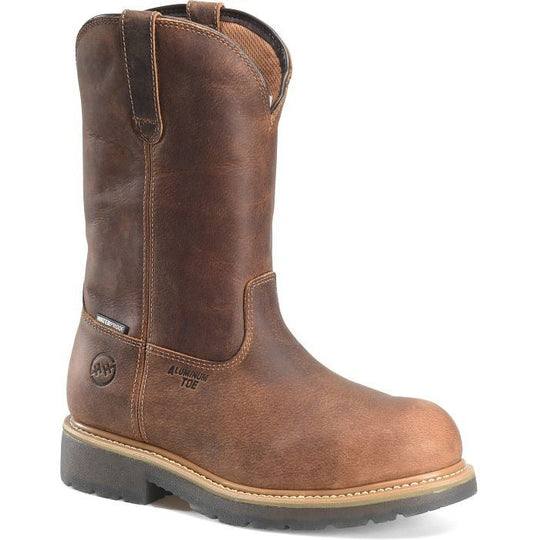 Double H Men's Nomad 11" Alloy Toe Waterproof Wellington Work Boot -Brown- DH4157 7.5 / Medium / Dark Brown - Overlook Boots